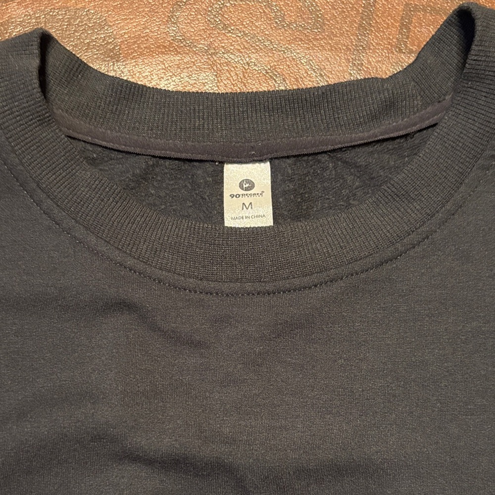 Men's Black Crewneck Sweater - Size M